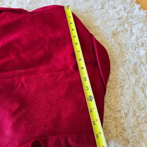 Saks Fith Avenue Folio Collection Blazer Burgundy size 4 wool and Silk Blend - Picture 12 of 12